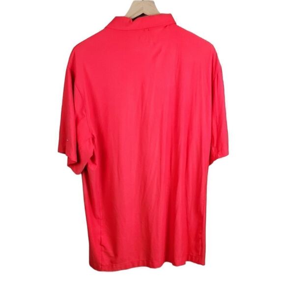Nike Red Dry Fit Golf Polo Shirt - Picture 2 of 6
